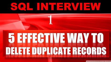 How to Delete Duplicate Records in Oracle 的图像结果
