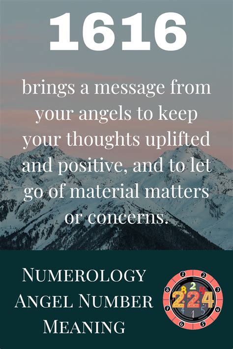 1616 meaning in NUMEROLOGY ANGEL NUMBER | Angel number meanings ...