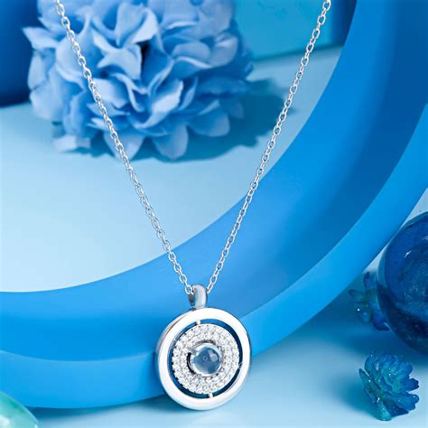 Silver Blue Moon Whisper Pendant – Silvish