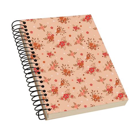 La Vienna Spiral Bound Notebook, Plain Notebook, Size : A5 | Floral ...