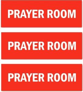Mindcraftz Prayer Room Signboard Pack of 3 Red color | 12 x 4 inches ...