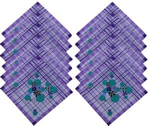 KUBER INDUSTRIES Cotton 12 Pieces Handkerchief set (Multi)-CTKTC5428 ...