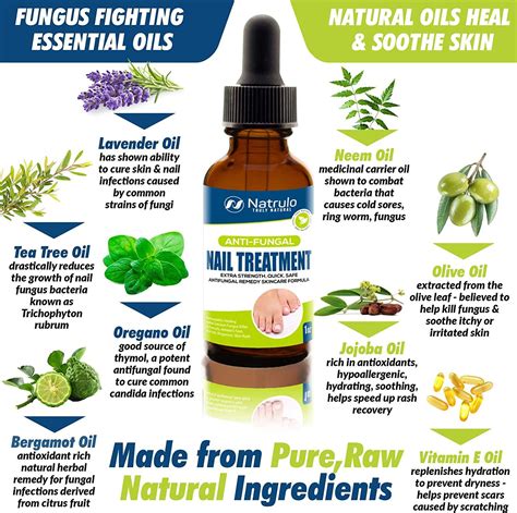 Extra Strength Natural Anti-Fungal Nail Treatment Drops - Homeopathic ...