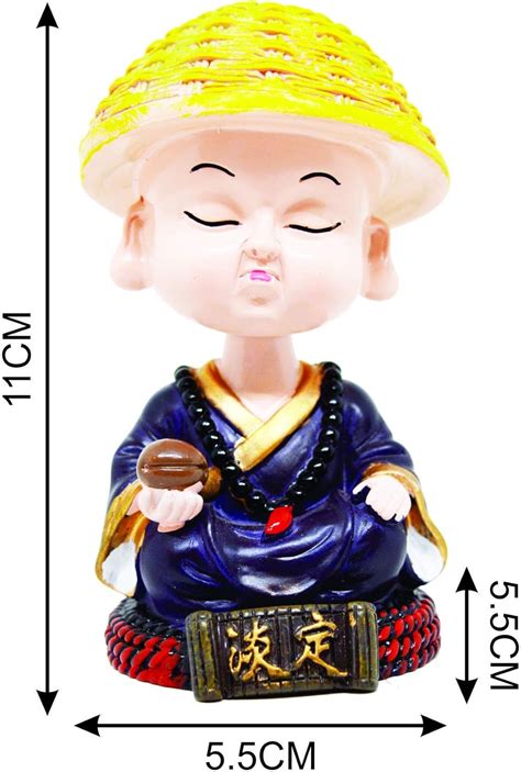 Buy Polyresin Brown Nodding Head Baby Buddha with Cap, Beautiful Car ...