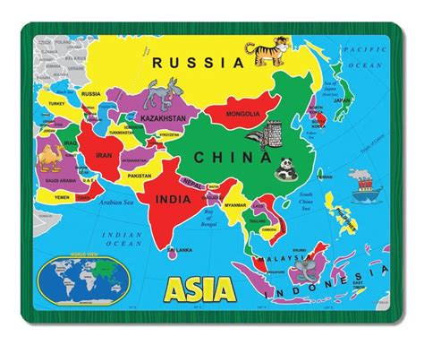 Asia Map for Kids 的图像结果
