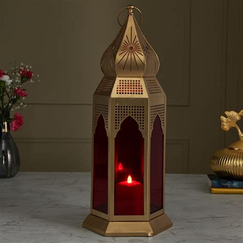 Buy Corsica Fest Metal and Glass Lantern from Corsica by Home Centre at ...