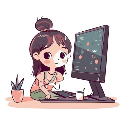 Play Computer Games Cartoon 的图像结果