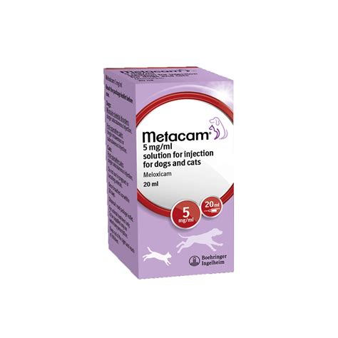 Metacam 5mg/ml Solution for Injection for Dogs and Cats POM