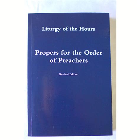 Liturgy of the Hours: Propers of the Order of Preachers Revised Edition 9”x6” | Dominican Bookstore