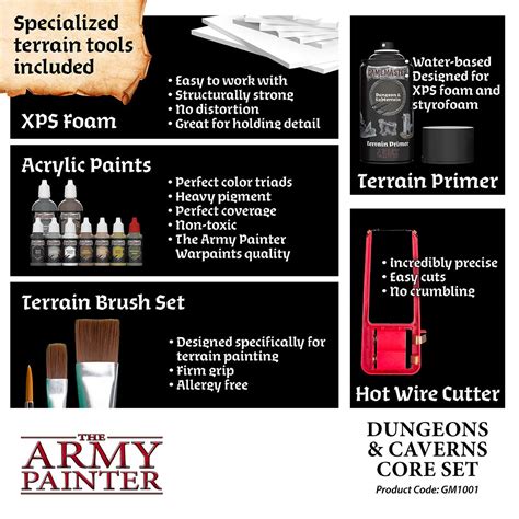 Dungeons And Dragons Miniatures Paint Set and Dungeon Starter Set, 9 ...