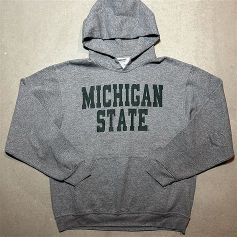 Michigan state hoodie Size L good condition... - Depop