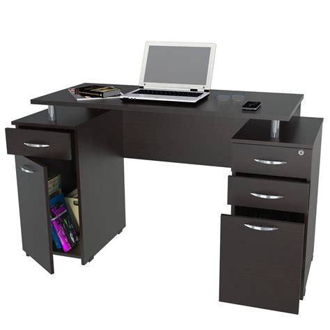 Small Computer Desk with Drawers 的图像结果
