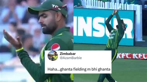 Babar Azam Faces Backlash On X As He Drops An Easy Catch Against New ...