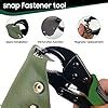 HAPDEN Snap Fastener Tool Kit, 15mm Snap Tool with Adjustable Tail Bolt ...