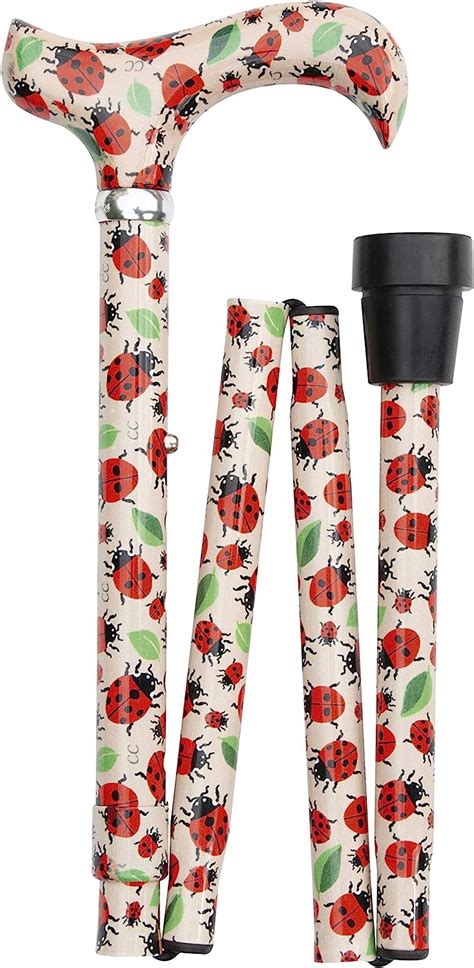 Buy Ladybirds Four Section Folding Walking Stick - Uniquely Designed ...