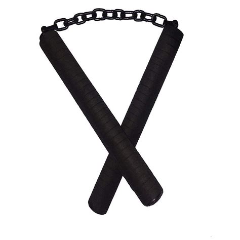 AFPIN- Rubber Foam- Nunchaku - with Black Handle | nunchaku Rubber ...