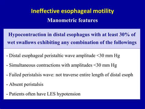 Classification of esophageal motility disorders | PPTX