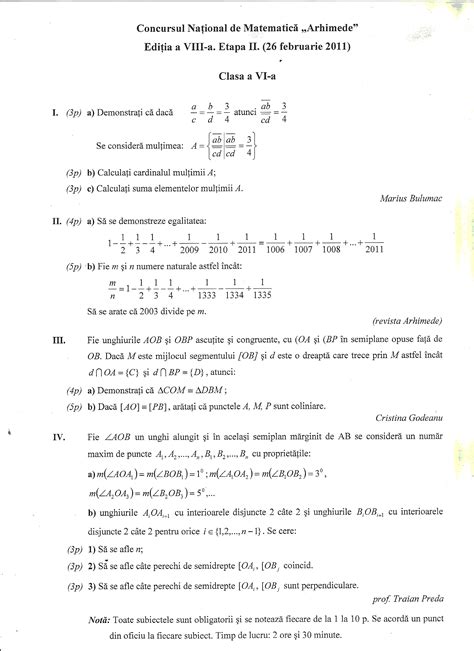 Teste, probleme, exercitii matematica clasa a VI-a