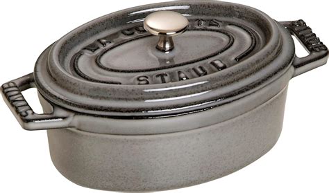 STAUB dust 1101118 mini oval cocotte pot 11 cm graphite India | Ubuy