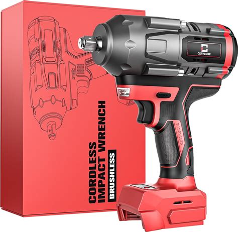 Cerycose Cordless Impact Wrench 1/2 inch Compatible with Milwaukee 18V ...