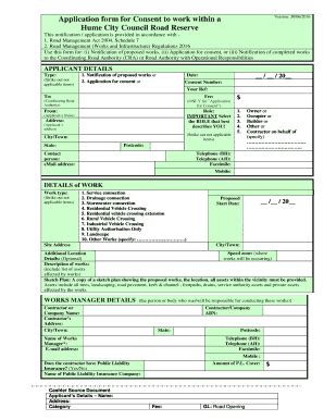 Fillable Online hume vic gov Application form to work within a - hume ...
