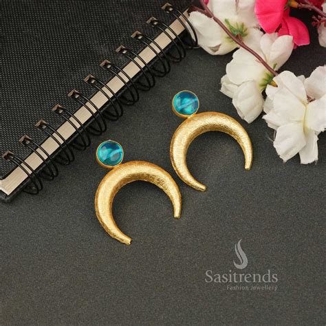 Stylish Gold-Plated Monalisa Stone Earrings for Every Occasion – Sasitrends
