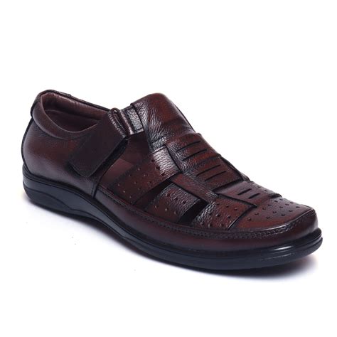 Buy Mens Leather Sandals D – 1217 | Sandals for Men – Zoom Shoes India