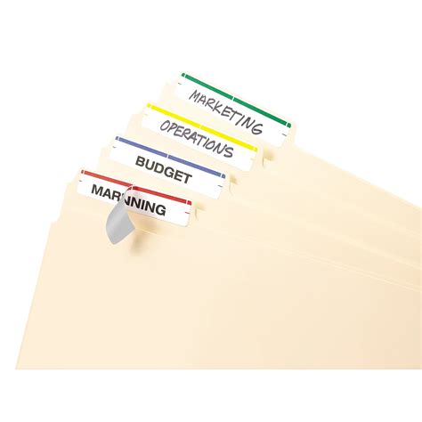 Avery Laser/Inkjet File Folder Labels, 2/3 x 3 7/16, Assorted Colors ...