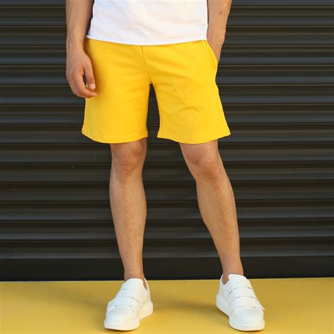 Mens Yellow Fleece Shorts at Molly Nielsen blog