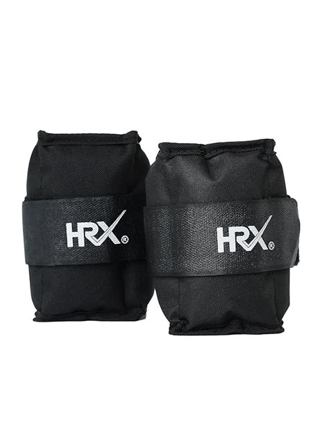 HRX (0.5Kg X 2) Ankle & Wrist Weight Bands (Black) | For Gym and ...