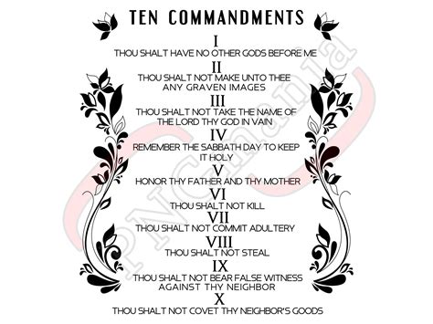 Ten Commandments Kjv Deuteronomy