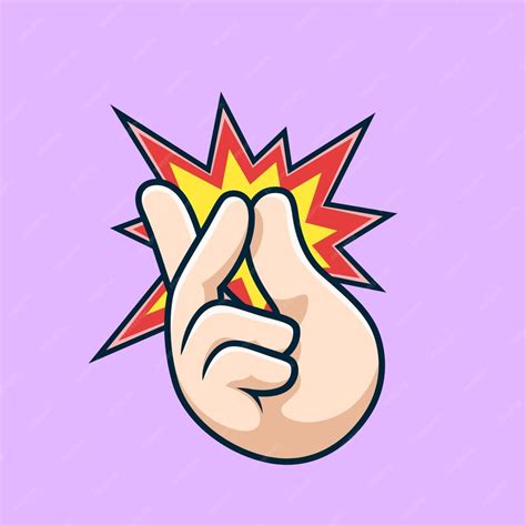 손가락 스 만화 터 아이콘 일러스트레이션 사람 객체 아이콘 고립된 평면 터 | 무료 벡터