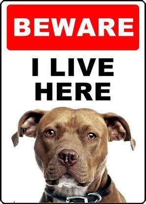 RLDigitalUnits Beware I Live Here Sign Emergency Sign Price in India ...