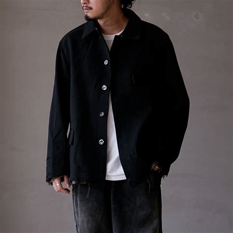 (anc-jk37) / ANCELLM (アンセルム) / TWEED CRASH JACKET（ツイードクラッシュジャケット）/ メール便 ...