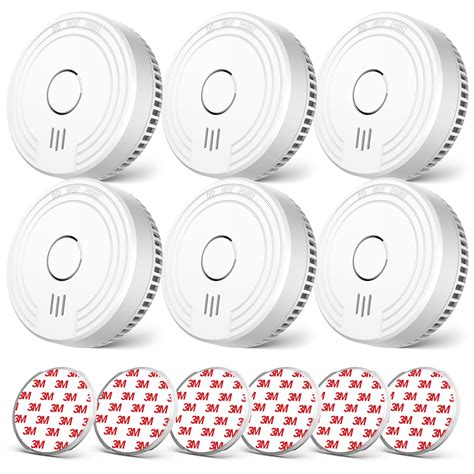Ecoey Alarm Fire Detector, Battery Included Photoelectric Smoke ...