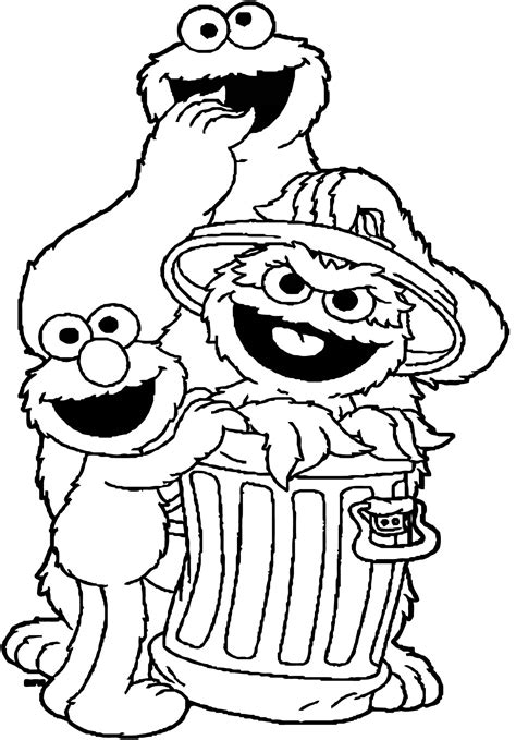 Elmo Coloring Pages Free Printable - astra.edu.pl