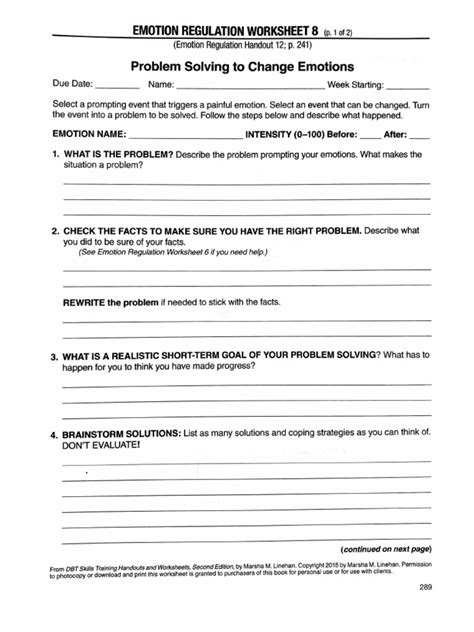 Problem Solving Therapy Worksheets 的图像结果