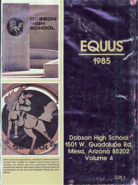 1985 Dobson High School Yearbook - Your Yearbooks