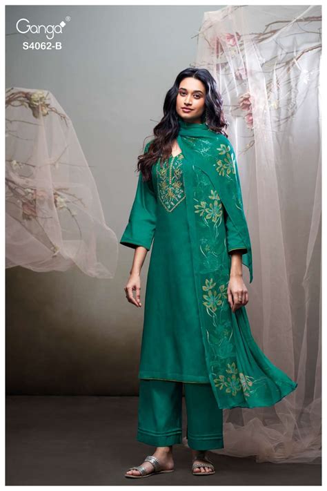 Ganga Fashion Izyra 4062 Fancy Cotton Satin Salwar Suit Wholesale ...