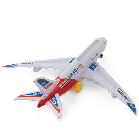 Buy PlayWorld Bump and Go Electric Air Bus A380 Kids Action Airplane ...