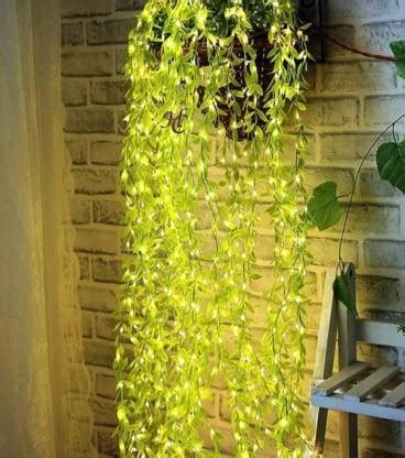 Artificial Leaf Curtain LED String Light, 100 LEDs, 8 Modes, Remote ...