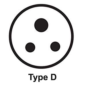 Orei World (USA, UK, China & More) to India (Type D) Travel Adapter ...