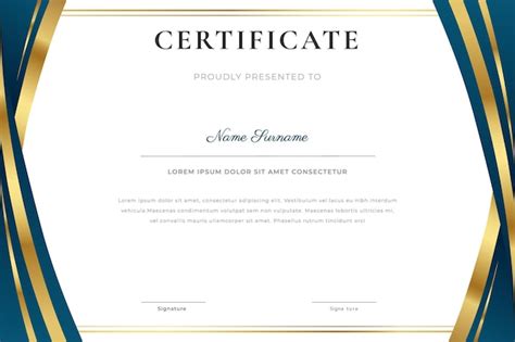 Luxury certificate template design | Premium Vector
