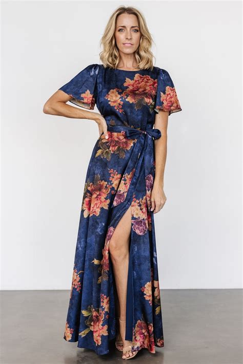 Colina Maxi Dress | Navy Floral - Baltic Born