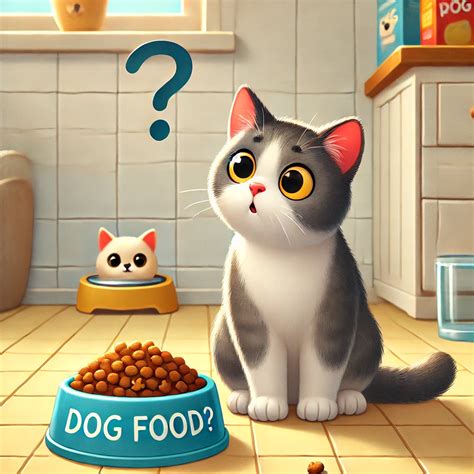 Can cats eat dog food?