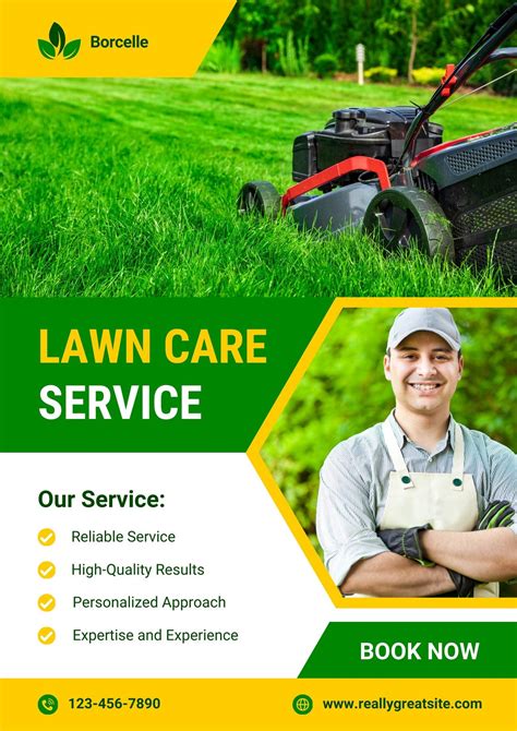 Lawn Service Flyers Examples Editable Lawn Care Service Flyers And