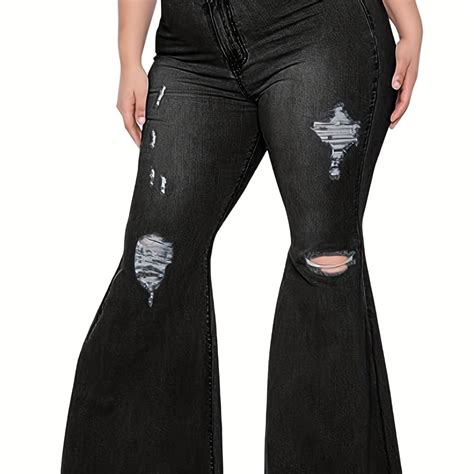 Women's Flared Leg Jeans with Fringe Trim – CRAZE
