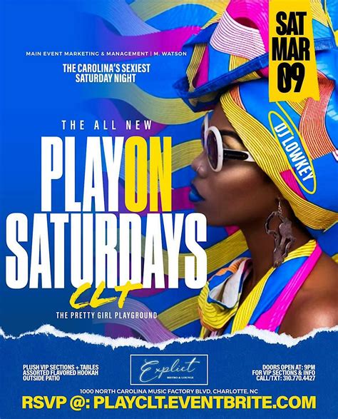 PLAY ON SATURDAY || THE CAROLINAS #1 SATURDAY NIGHT, 9ONE9, Durham, 18 ...
