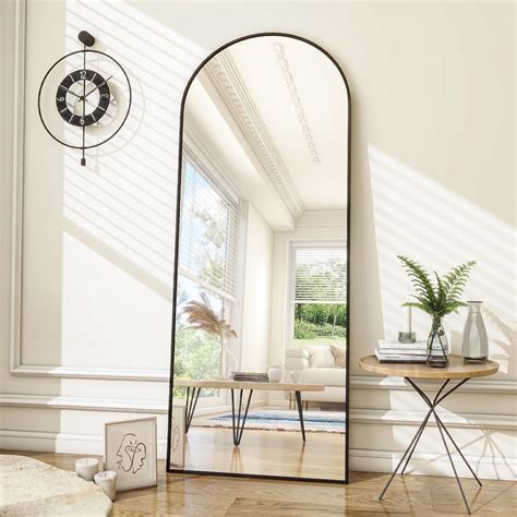 BEAUTYPEAK 71"x27.1" Arch Full Length Mirror Oversized Floor Mirrors ...