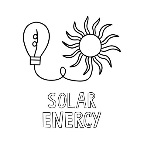 Solar energy. Sun connected to light bulb. Vector 24645134 Vector Art ...